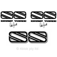 Holden Commodore HDT VH SS Group 3 Guard and Boot decal Set of 3