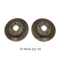 New Genuine Holden Commodore VE V6 PBR Rear Slotted Brake Discs Rotor Pair
