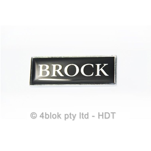 HDT VL Brock Badge Rectangle - 40302