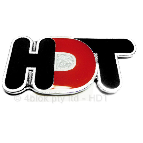 HDT Logo Badge 70mm Red & Black - 40259A