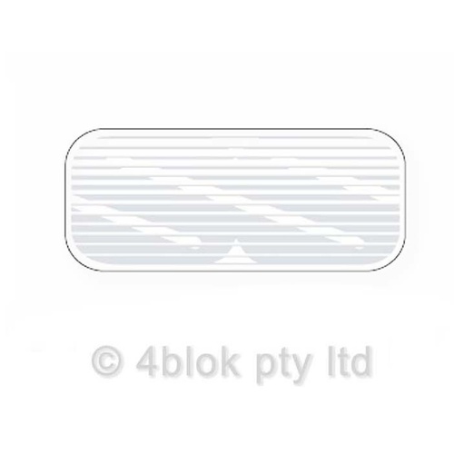 HDT VK Group A SS Grille Decal - Silver 40150