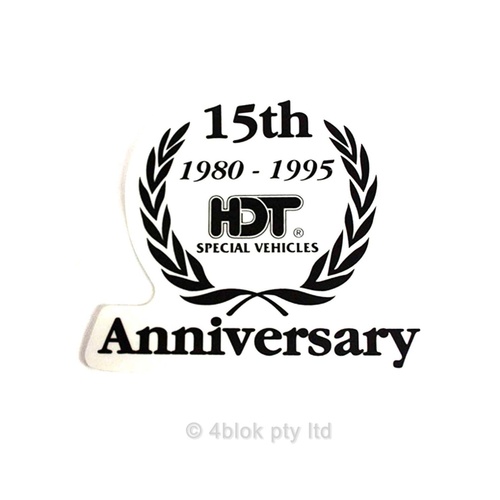 HDT 15th Anniversary Decal - Black