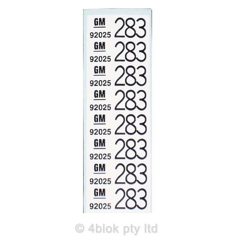 HDT 283 Wiring Decal - 50026 