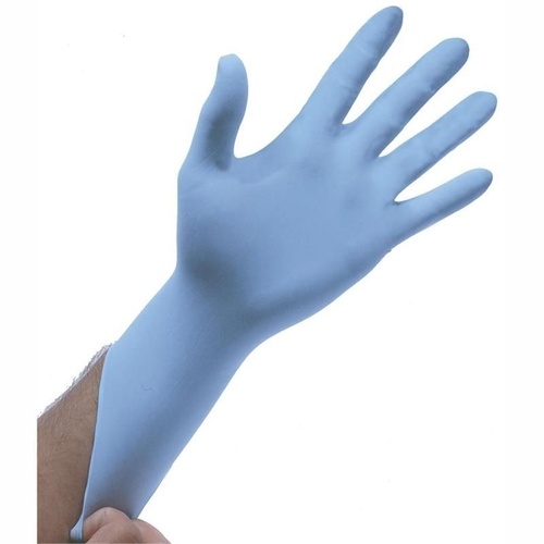 100Pcs Disposable Gloves Blue Nitrile - Large