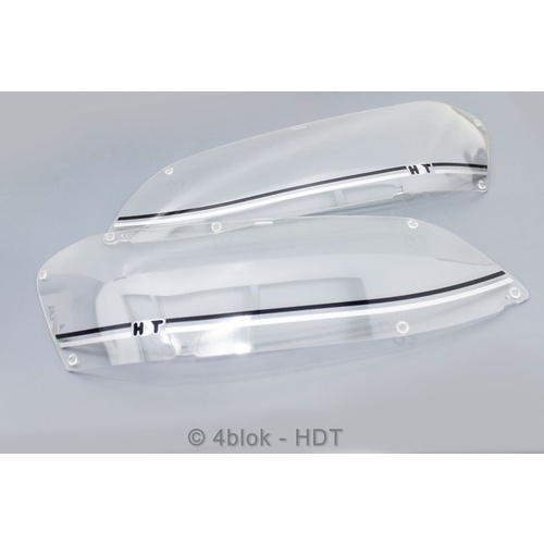 HDT VE Series 2 Head Light Covers Black & Silver - VE067S2