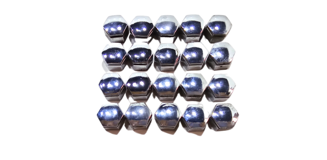 VE WM Chrome Wheel Nut Cover Cap Set x 20