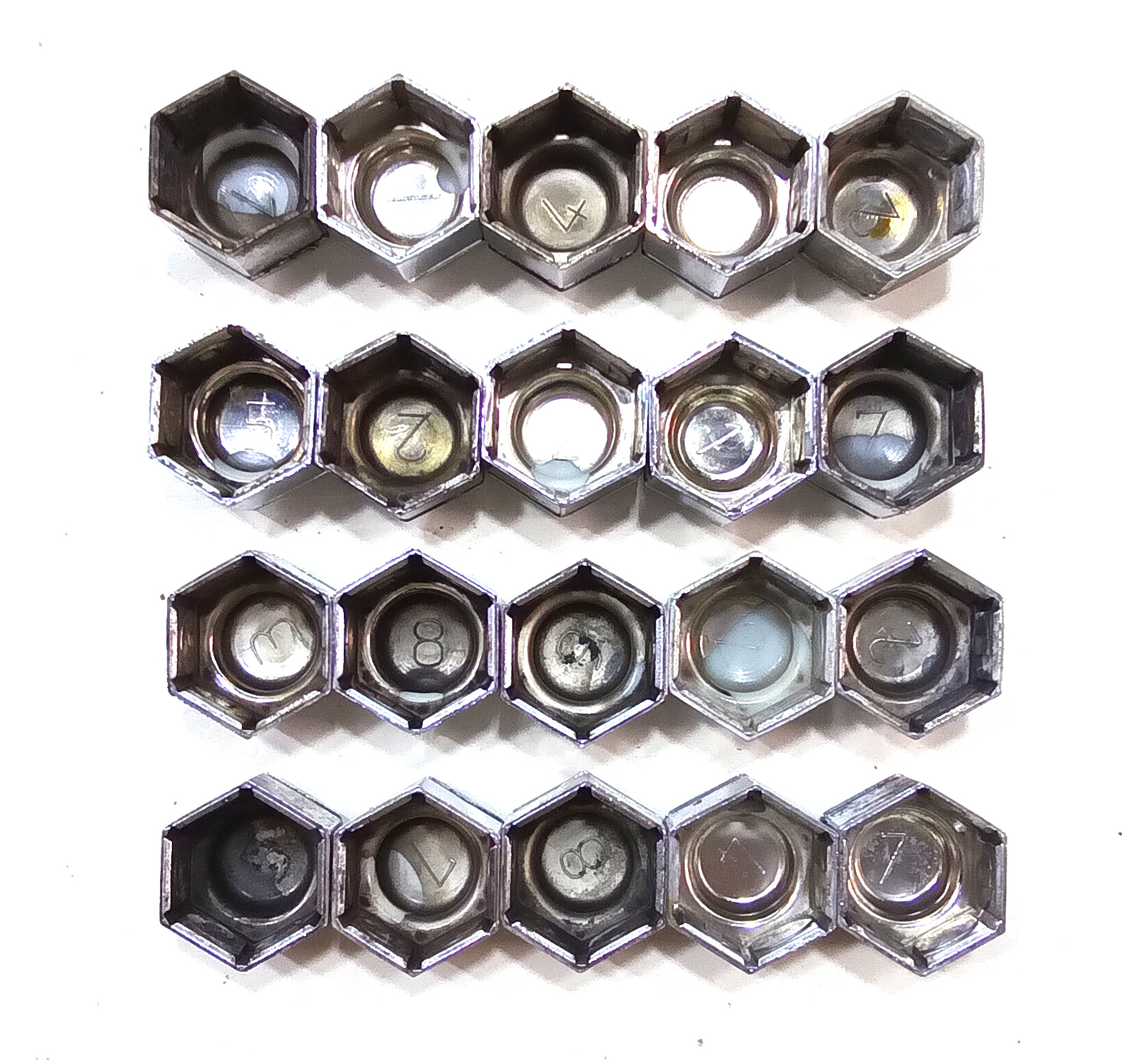 VE WM Chrome Wheel Nut Cover Cap Set x 20