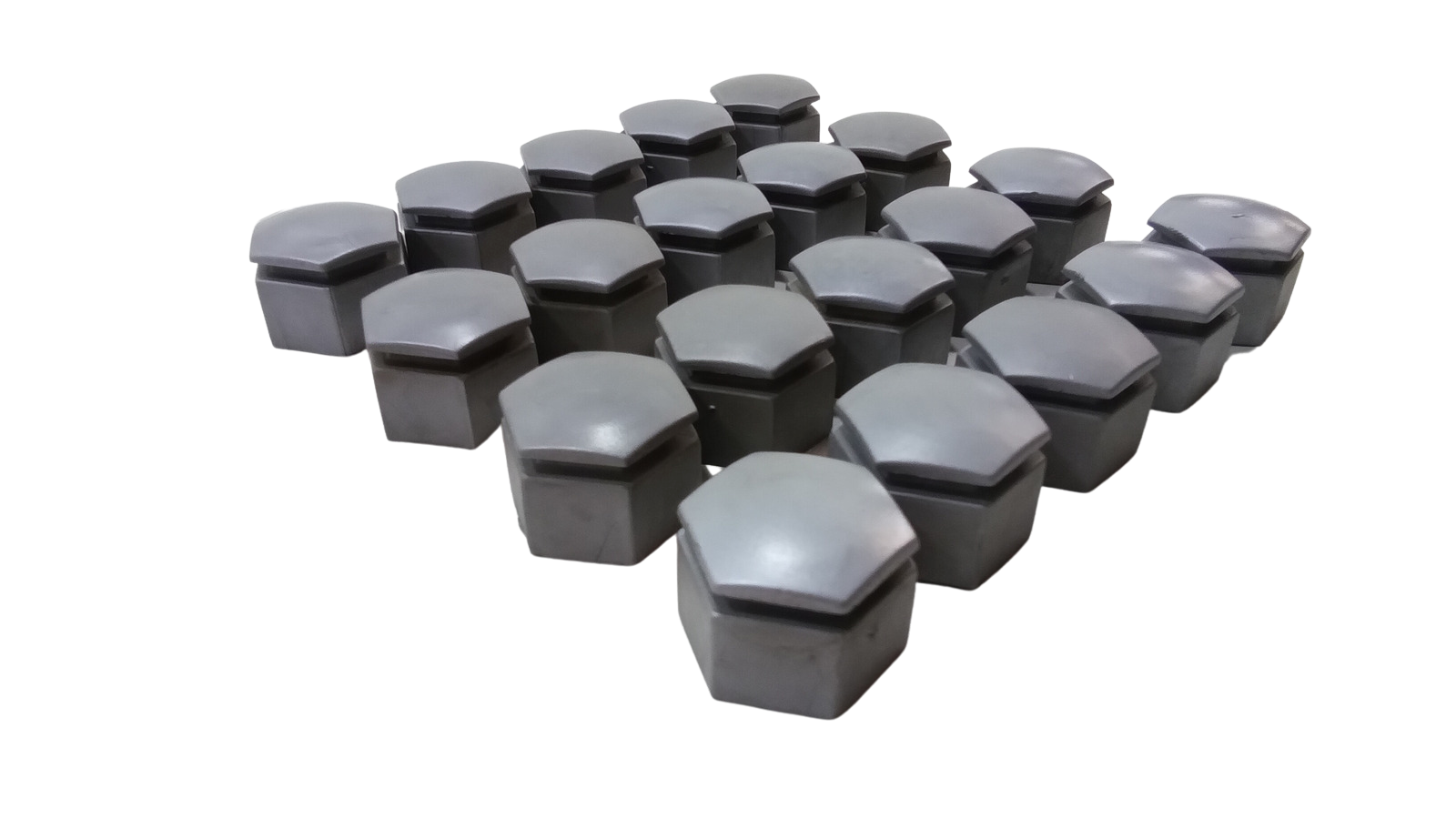 VE WM Silver Wheel Nut Cover Cap Set Of 20