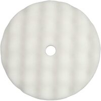 Wizards Aggressor White Fast Cut Buffing Pad 8" x 1.5"