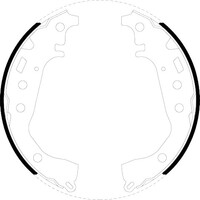 GM Rear Brake Shoe Set Toyota Yaris 19520423 ACBS5004