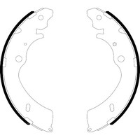 GM Rear Brake Shoe Set Colorado Rodeo Dmax 19520430 ACBS5010