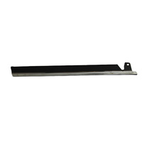 VK LHR Black / Chrome 1/4 Glass Molding