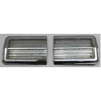 Used Holden HK Kingswood Chrome Boot Lid Tail Light Extension Moulds 7436719