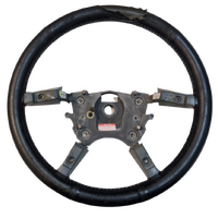 Used VY Anthracite Black Leather Steering Wheel 