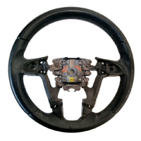 Used VE WM Onyx Black Leather Steering Wheel Suit Reco