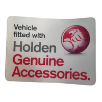 NOS Holden Fitted With Genuine Accessories Reverse Window Decal 