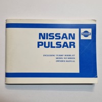 New Old Stock Nissan Pulsar N12 Incl. Turbo Owners Manual Sedan Hatchback 