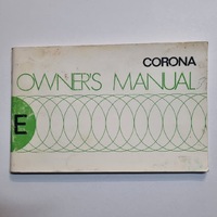 New Old Stock 1974 Toyota Corona Owners Manual 