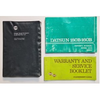 Used Datsun 180B 160B Complete Owners Manual Wallet March 1975