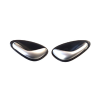 Used VU VY VZ Anthracite Black Satin Silver Door Handle Pair 
