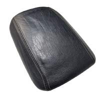 Used VX VU Anthracite Black Custom Leather Console Lid Yellow Stitch Black 