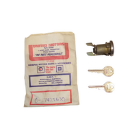 NOS EJ EH HD HR Ribbed Door Lock With Keys 