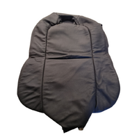 Used VY VZ RHR Right Rear Anthracite Black Leather Seat Back Cover 