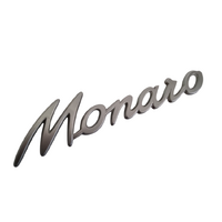 Used VY V2 VZ Monaro Satin Chrome Rear Quarter Panel Badge Emblem 
