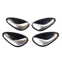 Used VY VZ WK WL Interior Anthracite Black Satin Silver Door Handle Set 