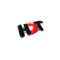 HDT VK Grille Badge 35mm Red & Black - 40165B
