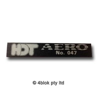 HDT VN-VP Aero Special Order Dash Badge - 60134