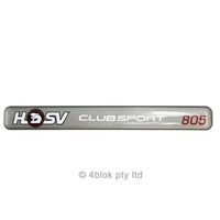 HSV VS Clubsport dash badge emblem genuine with build number NOS