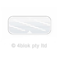 HDT VK Group A SS Grille Decal - Silver 40150