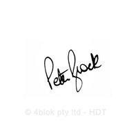 HDT PB Signature Decal - Medium - Black