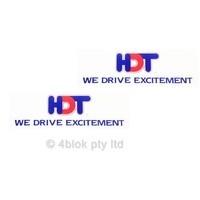 HDT We Drive Excitement Pair 1/4 window Decals - 40061D