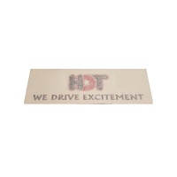HDT We Drive Excitement WDE Decal - Red And Black 40061DR