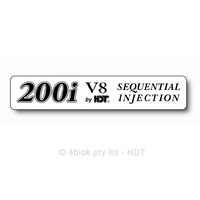 HDT VT 200Si V8 By HDT Seq Inj Decal - 70013