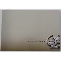 New Original Holden WK Statesman Sales Brochure 2003 20 Pages