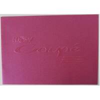 New Original HSV Coupe Sales Brochure 10 Pages 2001 Monaro Pink