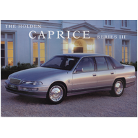 Original Holden VS Caprice Series 3 Sales Brochure Leaflet
