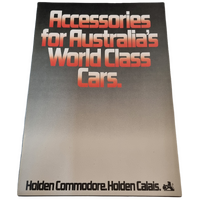 New Original Holden VK Australia's World Class Cars Accessories Brochure 