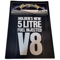 New Original 1989 Holden 5 Litre Fuel Injected V8 Sales Brochure 6 Page VN SS