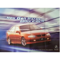 New Original Holden VT SS Commodore Gen 3 V8 Brochure Poster