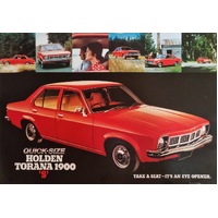 New Original GMH Holden LH S 1900 Torana Large Dealer Brochure Poster
