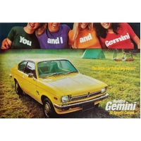 New Original GMH Holden TX SL Sports Coupe Gemini Large Dealer Brochure Poster
