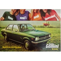New Original GMH Holden TX SL Sedan Gemini Large Dealer Brochure Poster