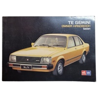 NOS Holden TE Gemini Sedan Owners Manual Handbook Genuine 92012150 Oct 1979 SL/X