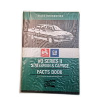Original Holden VQ Sales Facts Book & Launch Kit Dealer Confidential