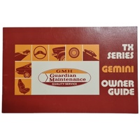 NOS Holden TX Gemini Owners Guide Service Book Genuine 9940568 Jan 1975