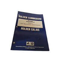 Original Holden Commodore Calais VN Service Manual Volume 5 August 1988